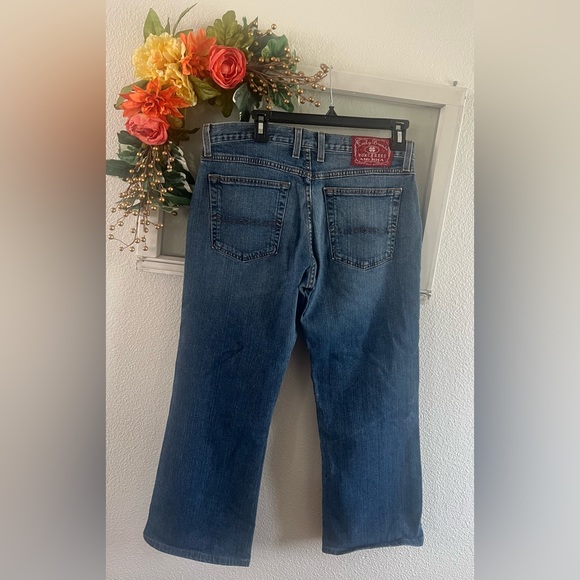 Lucky Brand Dungarees Mid Rise Flare Regular Length Size 12/31 - Picture 2 of 5